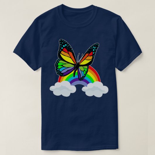 Boter met regenboog t-shirt (Design voorkant)