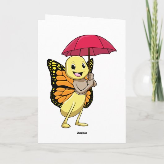 Boter met Umbrella Kaart (Achterkant)