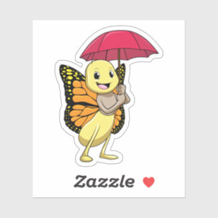 Boter met Umbrella Sticker