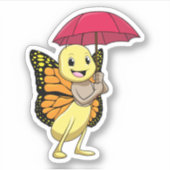 Boter met Umbrella Sticker (Voorkant)