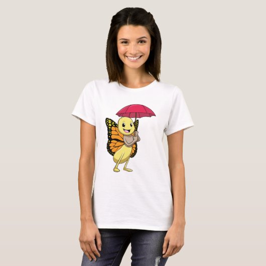 Boter met Umbrella T-shirt (Voorkant volledig)