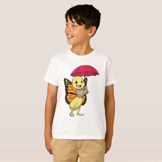 Boter met Umbrella T-shirt (Voorkant volledig)