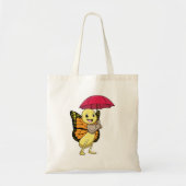 Boter met Umbrella Tote Bag (Voorkant)