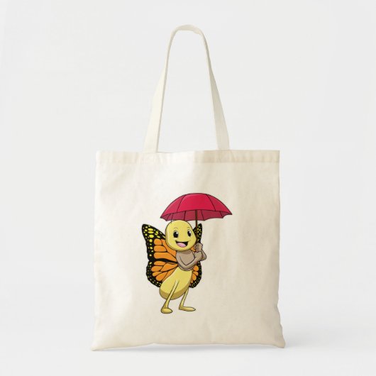 Boter met Umbrella Tote Bag (Voorkant)