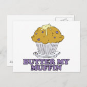 boter mijn muffin briefkaart (Voorkant / Achterkant)