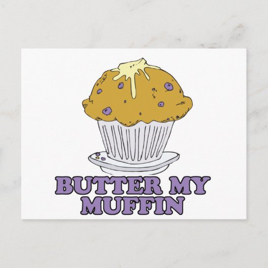 boter mijn muffin briefkaart (Voorkant)