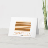 Boter Mint Stripe "Jouw tekst"-wenskaart Kaart (Achterkant)