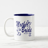 Boter/moeder van de bride tweekleurige koffiemok (Links)