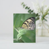 Boter op blad briefkaart (Staand voorkant)