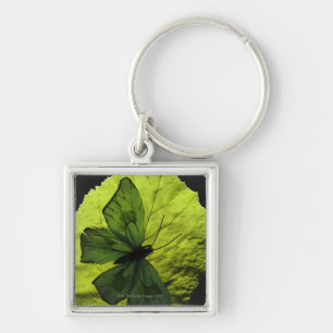 Boter op blad sleutelhanger