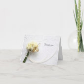 Boter op bloemboeket bedankkaart (Voorkant)