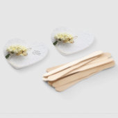 Boter op bloemboeket handwaaier (Niet-gemonteerd)