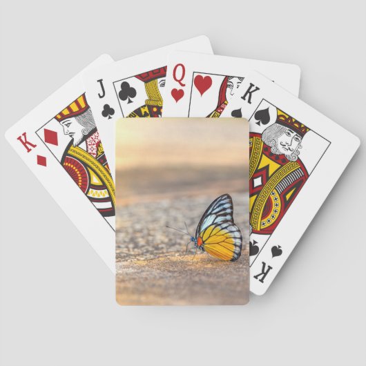 Boter op de strand pokerkaarten (Achterkant)