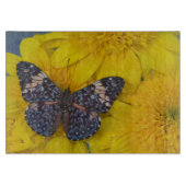 Boter op een gele ventilator snijplank (Voorkant)