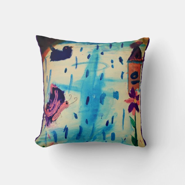 Boter op een regenachtige dag kussen (Voorkant)