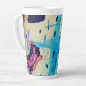 Boter op een regenachtige dag latte mok (Linkerhoek)