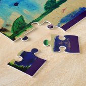 Boter op een regenachtige dag legpuzzel (Zijkant)