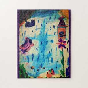 Boter op een regenachtige dag legpuzzel