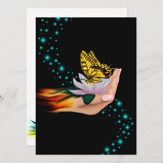 Boter op Lotus Bloom (Voorkant / Achterkant)