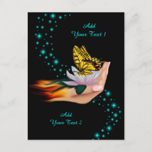 Boter op Lotus Bloom Briefkaart