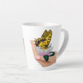 Boter op Lotus Bloom Latte Mok (Rechterhoek)