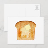 Boter op toast briefkaart (Voorkant / Achterkant)