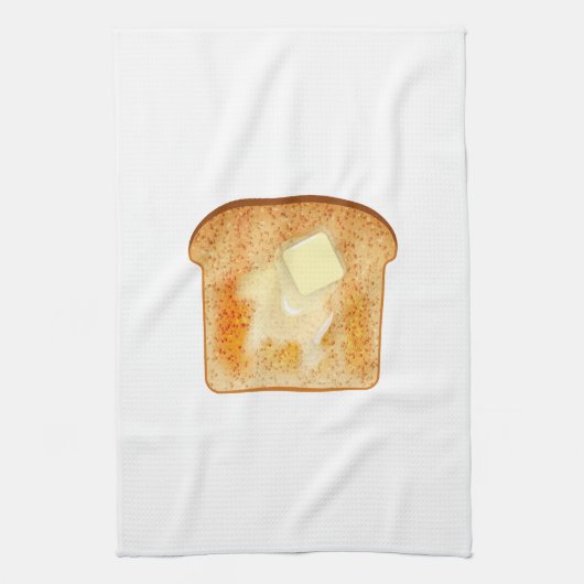 Boter op toast theedoek (Verticaal)