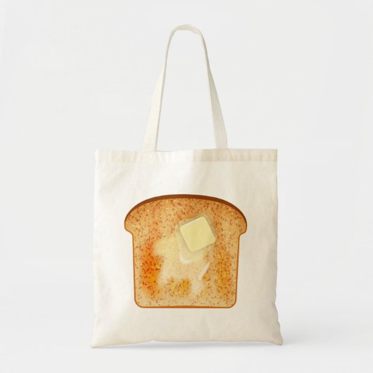 Boter op toast tote bag (Voorkant)