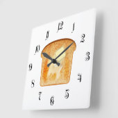 Boter op toast vierkante klok (Hoek)