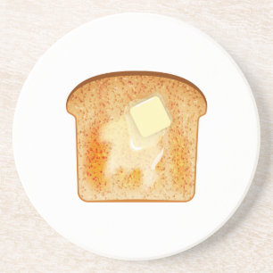 Boter op toast zandsteen onderzetter
