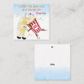 Boter Popcorn Grappig Pun Paar Valentijn Notitiekaartje (Voorkant / Achterkant)