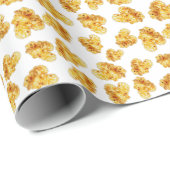 Boter popcorn patroon cadeaupapier (Rol Hoek)