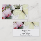 Boter, rozen en kroon visitekaartje (Voorkant / Achterkant)