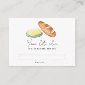 Boter Samen - Datum nacht ideeën \ Datum potje Informatiekaartje (Voorkant)