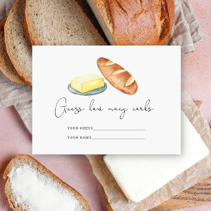 Boter samen, Raad eens hoeveel kurken bruidsspel Informatiekaartje