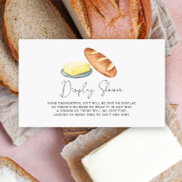 Boter samen vrijgezellenfeest - Display Shower Informatiekaartje