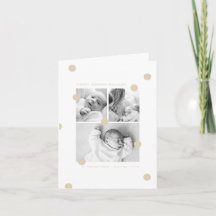 Boter Stippen Baby Foto Collage Geboorte Aankondig