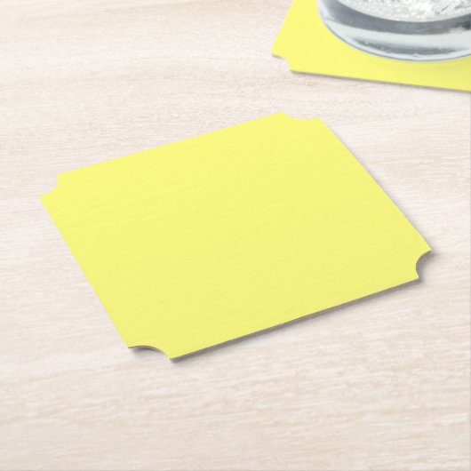 Boter Yellow Kartonnen Onderzetters (Gekanteld)