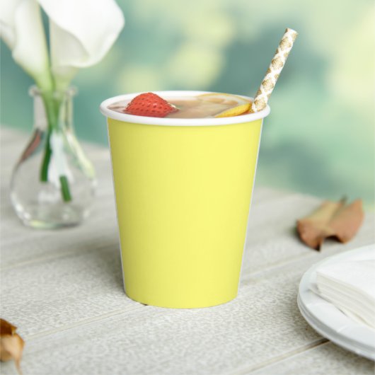 Boter Yellow Papieren Bekers (Insitu)