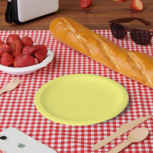 Boter Yellow Papieren Bordje (Picknick)