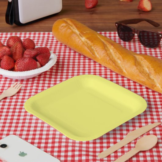 Boter Yellow Papieren Bordje (Picknick)