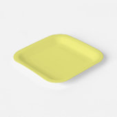 Boter Yellow Papieren Bordje (Gebogen)