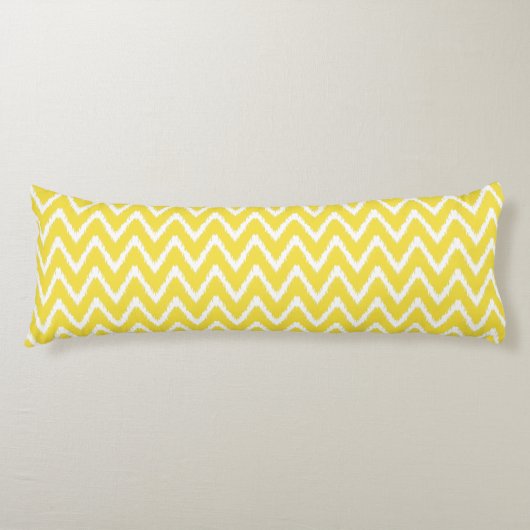 Boter Yellow Southern Cottage Chevrons Lichaamskussen (Voorkant)