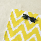 Boter Yellow Southern Cottage Chevrons Strandlaken (In situ)
