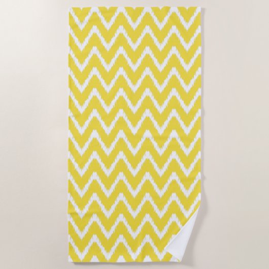 Boter Yellow Southern Cottage Chevrons Strandlaken (Voorkant)