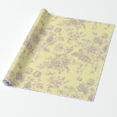 Boterachtig Geel Chinees Cadeaupapier (Uitgerold)