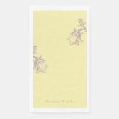 Boterachtig gele chin. servet (Voorkant)