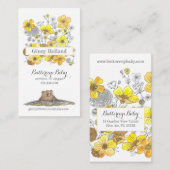 Boterbekertjes en Schattige geelhoutvezels Visitekaartje (Voorkant / Achterkant)