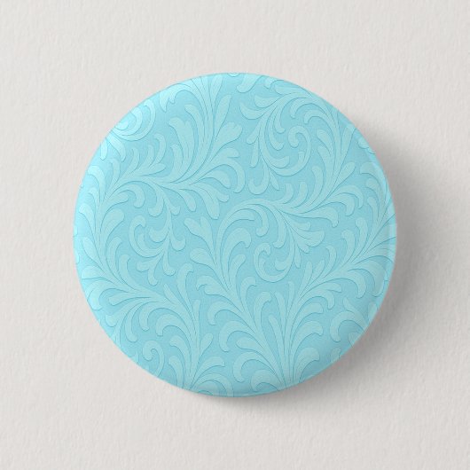 boterblauw  patroon ronde button 5,7 cm (Voorkant)