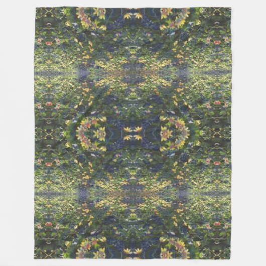 Boterbloem Droombeeld Diffractie Fleece Deken (Voorkant)